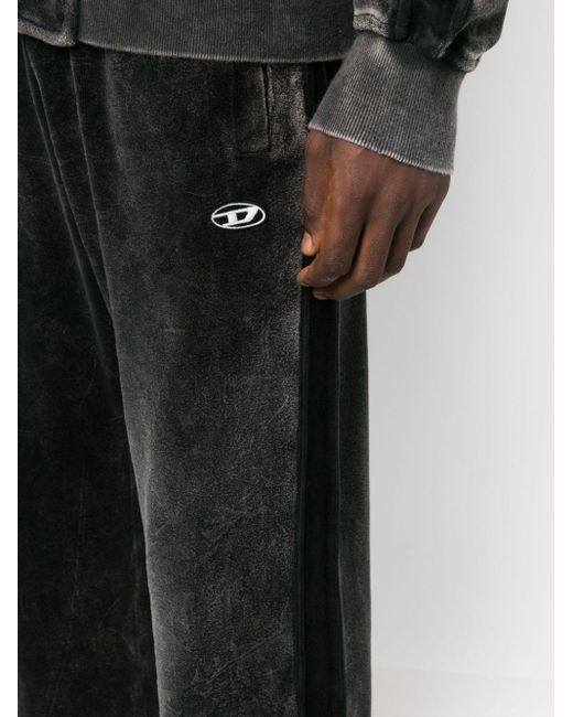 Pantalon de jogging P-Zampband en velours DIESEL pour homme en coloris Black