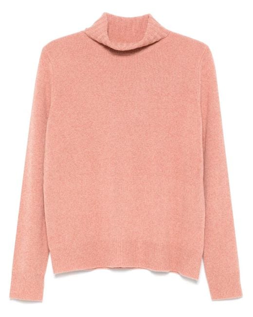 Aspesi Pink Mélange-Effect Sweater