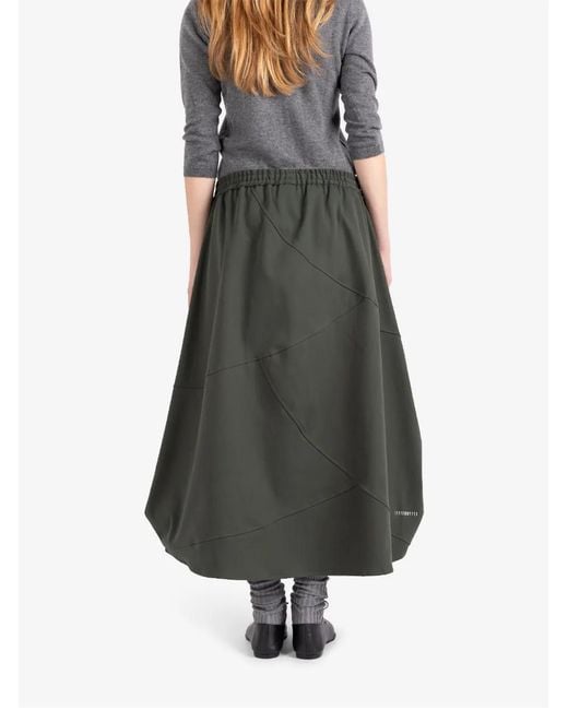 Societe Anonyme Gray Bunka Asymmetric Drawstring Maxi Skirt
