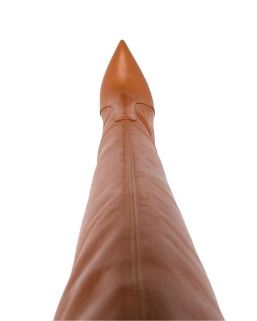 Casadei White Over-The-Knee Length Boots