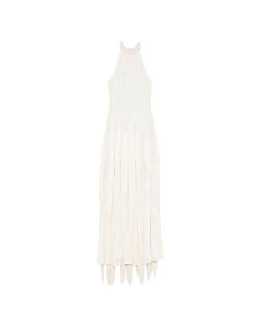 Bless White Halterneck Maxi Dress