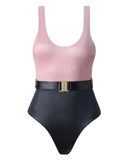 SOFIA ERHAN Pink Belted Swimsuit
