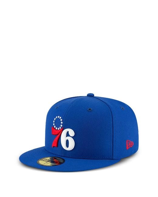 KTZ Blue 59Fifty Philadelphia 76Ers Basic Fitted Cap for men