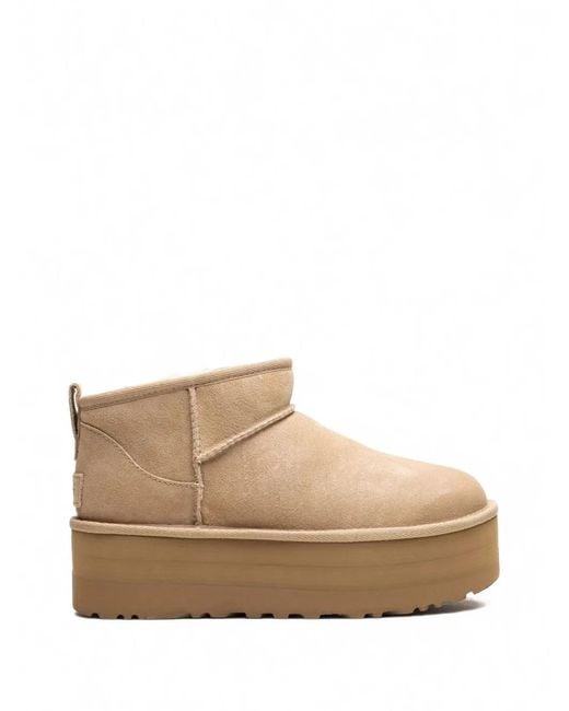 Ugg Natural Classic Ultra Mini Platform Boots