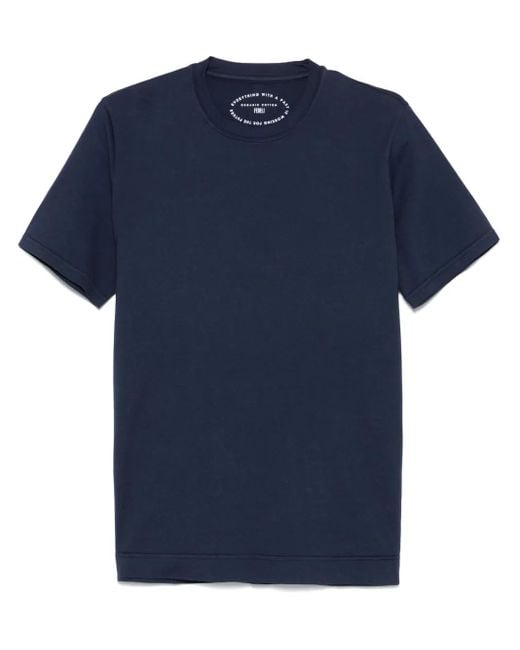 Fedeli Jersey T-Shirt in het Blue voor heren