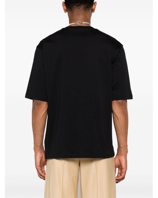 Moschino Katoenen T-shirt Met Print in het Black voor heren