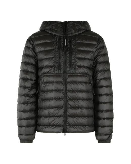 C P Company Black D.D. Shell Goggle Down Jacket for men