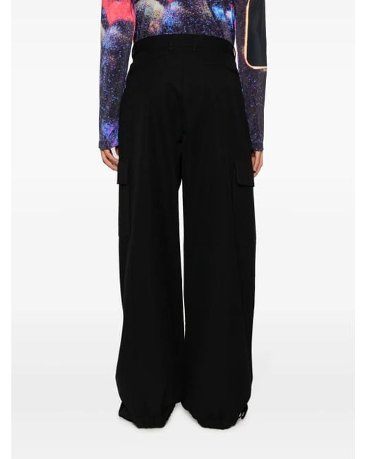 Pantalon Ample En Laine Mélangée Off-White c/o Virgil Abloh pour homme en coloris Black
