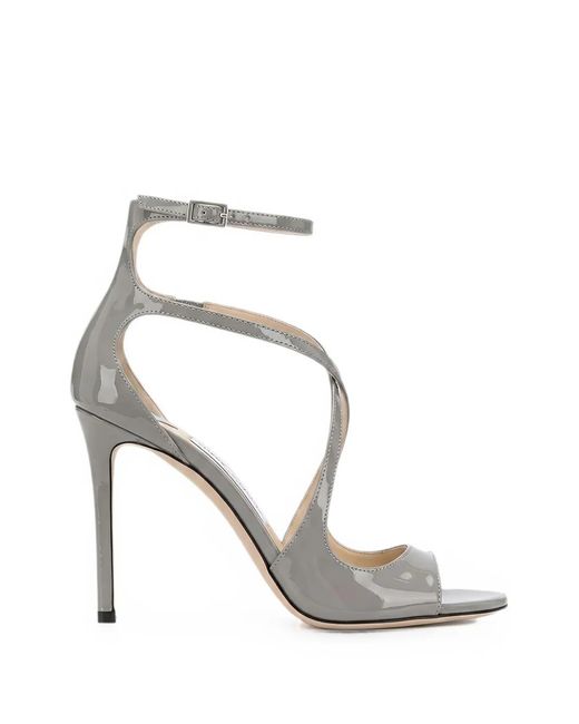 Jimmy Choo White Azia 95 Sandals