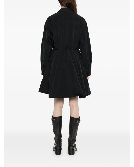 JNBY Black A-Line Drawstring Dress