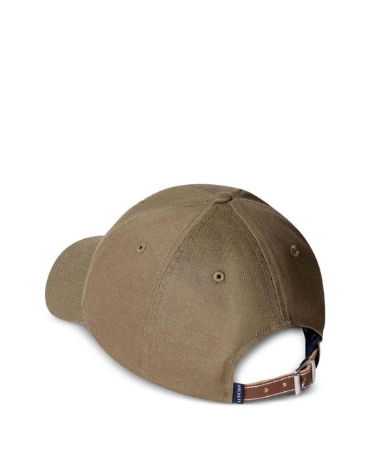 Hackett Brown Logo-Embroidered Cap for men