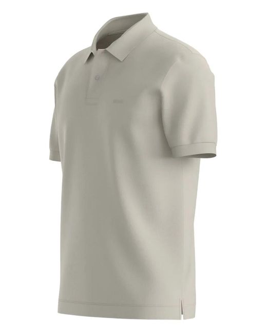 Boss Gray Logo Polo Shirt for men