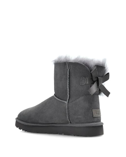 Ugg Black Bailey Bow II Stiefel aus Schafsleder