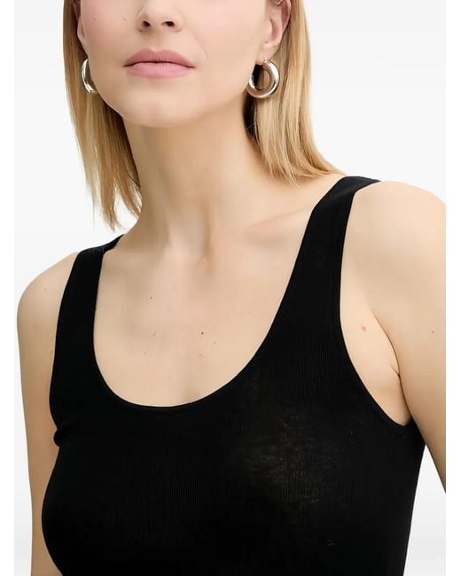 Marc O' Polo Black Scoop-Neck Top