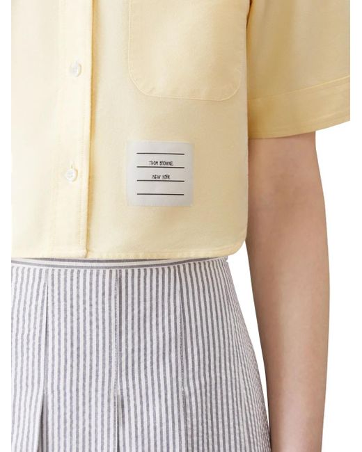 Thom Browne Natural Short-Sleeve Shirt