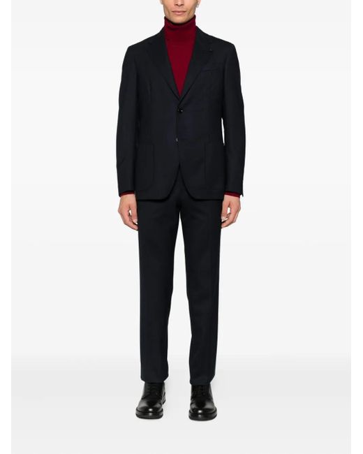 Lardini Black Two-Button Pocket Suit for men