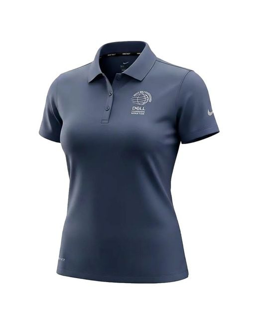 Nike Blue "World Golf Championships Dell" Polo Shirt