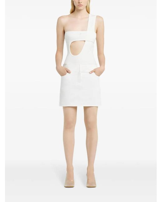 Courreges White Loop 90's Bodysuit