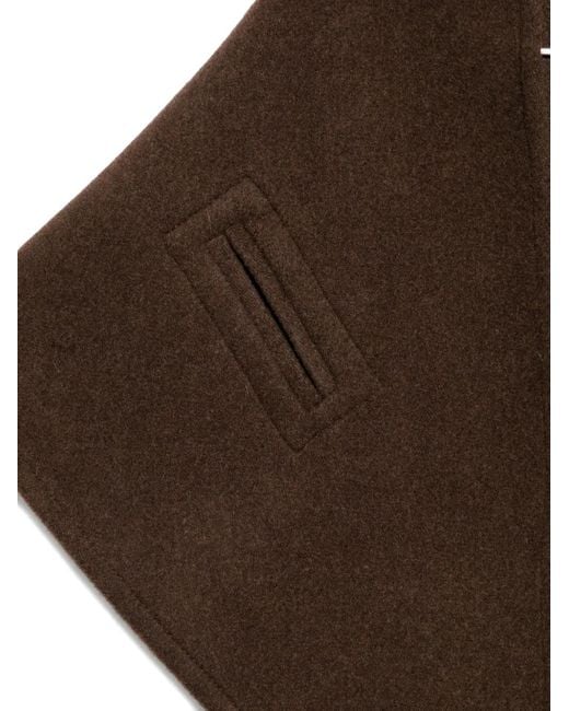 THE GARMENT Brown Wool Blend Scarf
