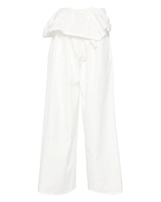 Wardrobe NYC White Hose mit weitem Bein