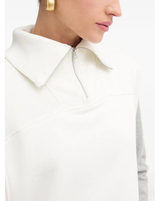 Rag & Bone White Boxy-Fit Sleeveless Polo Top