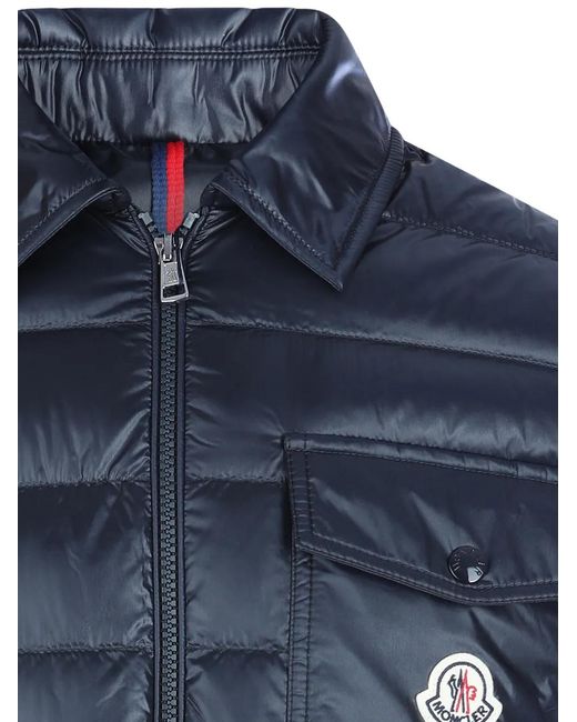 Moncler Blue Outerwears for men