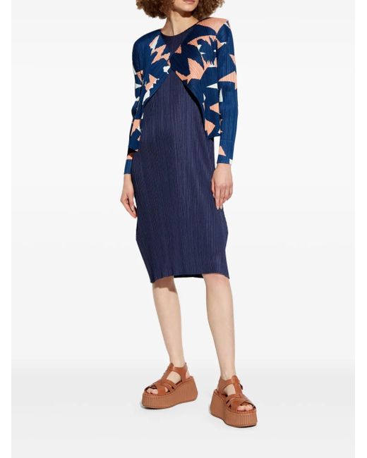 Pleats Please Issey Miyake Blue Lucid Jacket