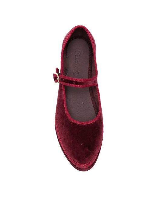 Flabelus Red Derbies Double Lucrecia En Velours