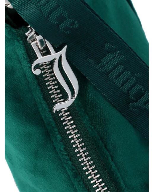 Juicy Couture Green Sac Porté Épaule À Plaque Logo