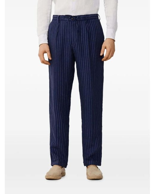 Hackett Blue Regent Pinstripe Chinos for men