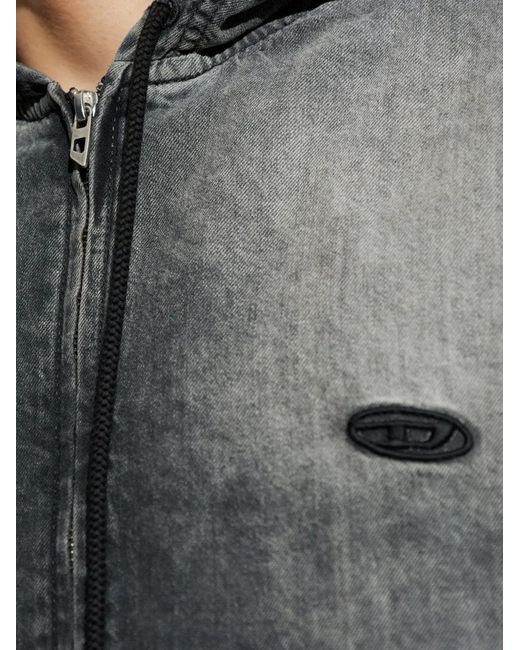 DIESEL Gray D-Offy-S Hooded Zip Jacket