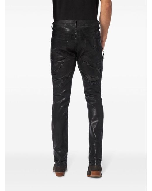 Philipp Plein Black Rock Star Jeans for men