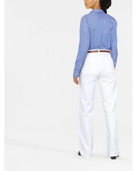 Vaqueros acampanados de talle alto Re/done de color White