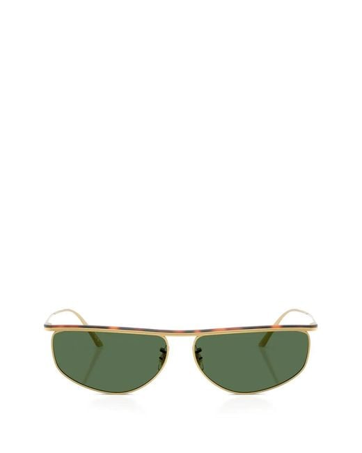 Oliver Peoples Green X Khaite 1986C Geometric-Frame Sunglasses