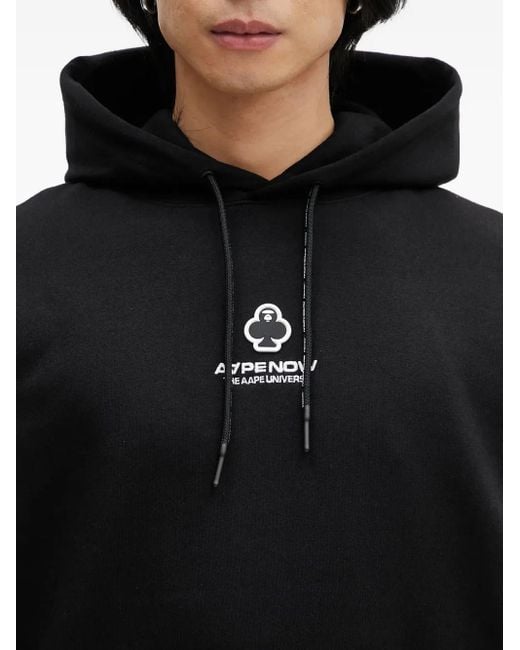 Sudadera con capucha y logo Aape By A Bathing Ape de hombre de color Black