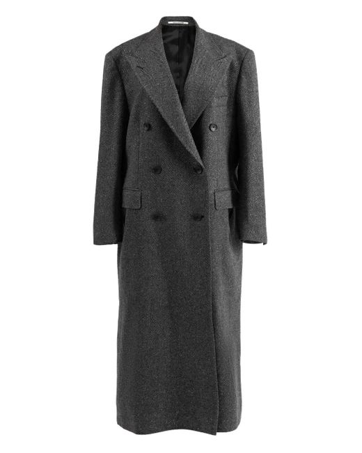 Tagliatore Black Eccesso Double-Breasted Coat