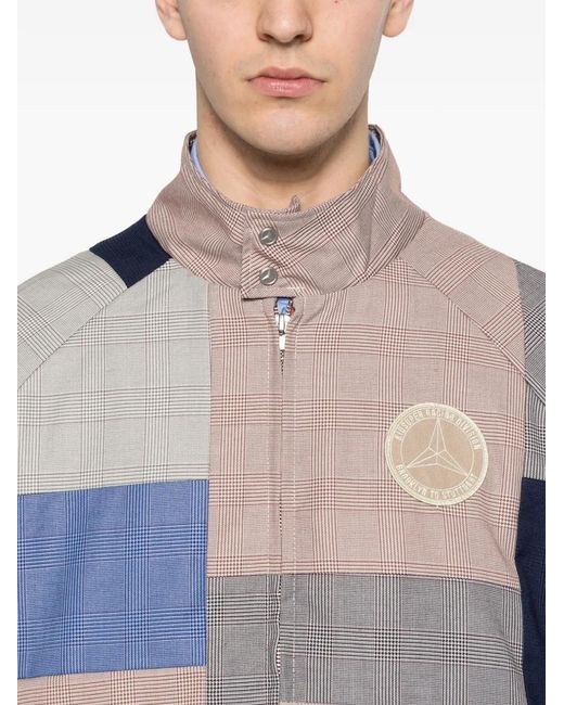 Kidsuper White X Mercedez Benz Patchwork Zip-Up Jacket for men