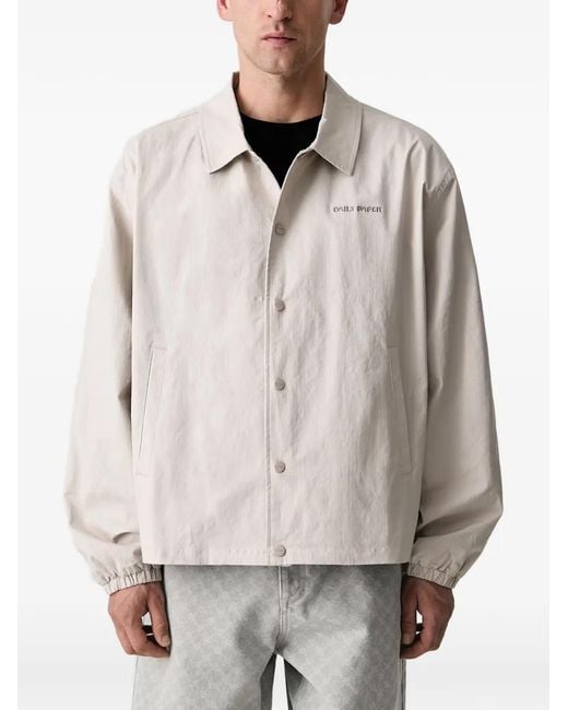Daily Paper Natural Logo-Embroidered Coach Jacket for men