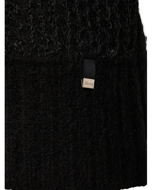 Herno Black Sequin-Embellished Sweater