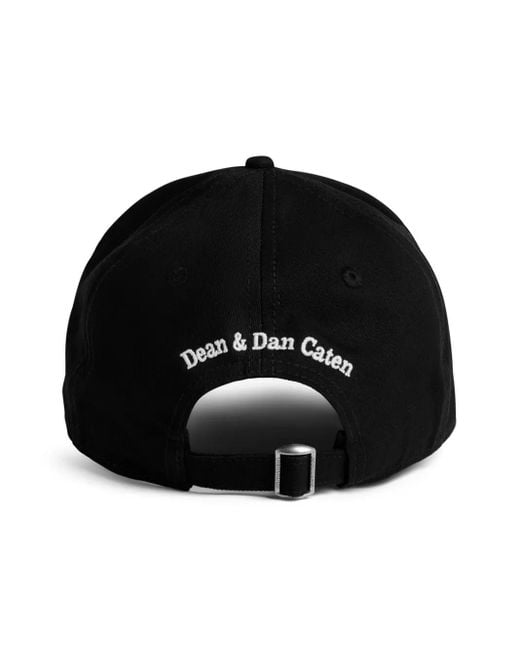 DSquared² Black Logo Baseball Cap for men
