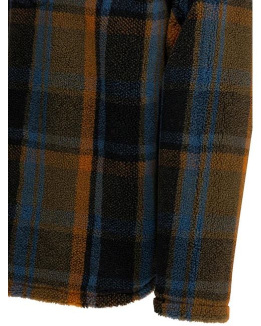 Human Made Black Plaid Buttoned Sweater for men