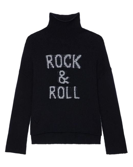 Zadig & Voltaire Blue Alma Rock & Roll Pullover