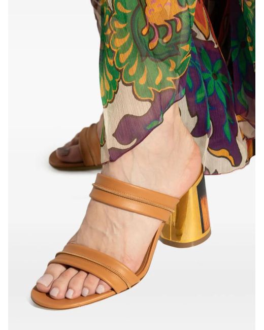 Casadei Brown 80Mm Cleo Sandals