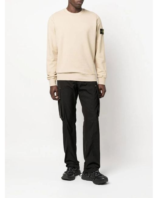 Stone Island Natural Compass-Patch Sweatshirt for men