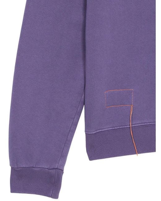 Fortela Purple Sweat À Col Zippé for men