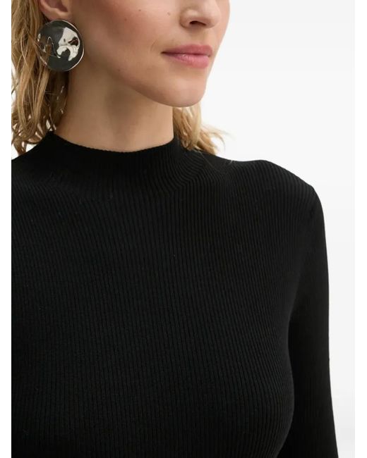 Robe Nervurée À Col Montant Drykorn en coloris Black