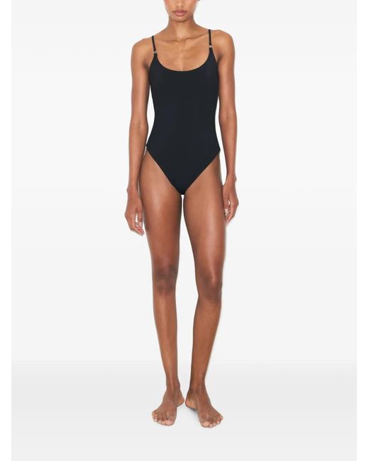 Tory Burch Blue Solid Swimsuit