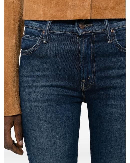 Mother Blue The Rascal Skimp Straight-Leg Jeans