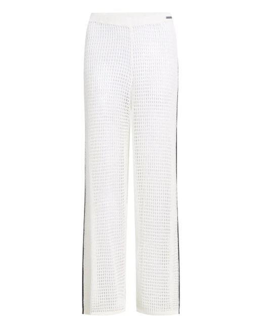 Karl Lagerfeld White Hotel Karl Trousers