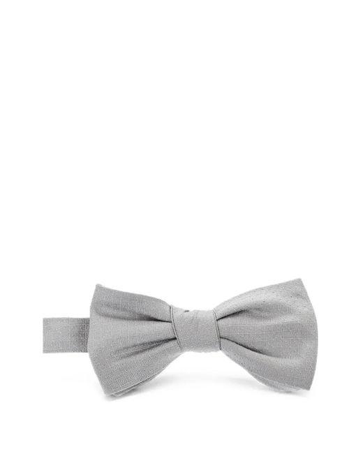 Corneliani Gray Silk Bow Tie for men